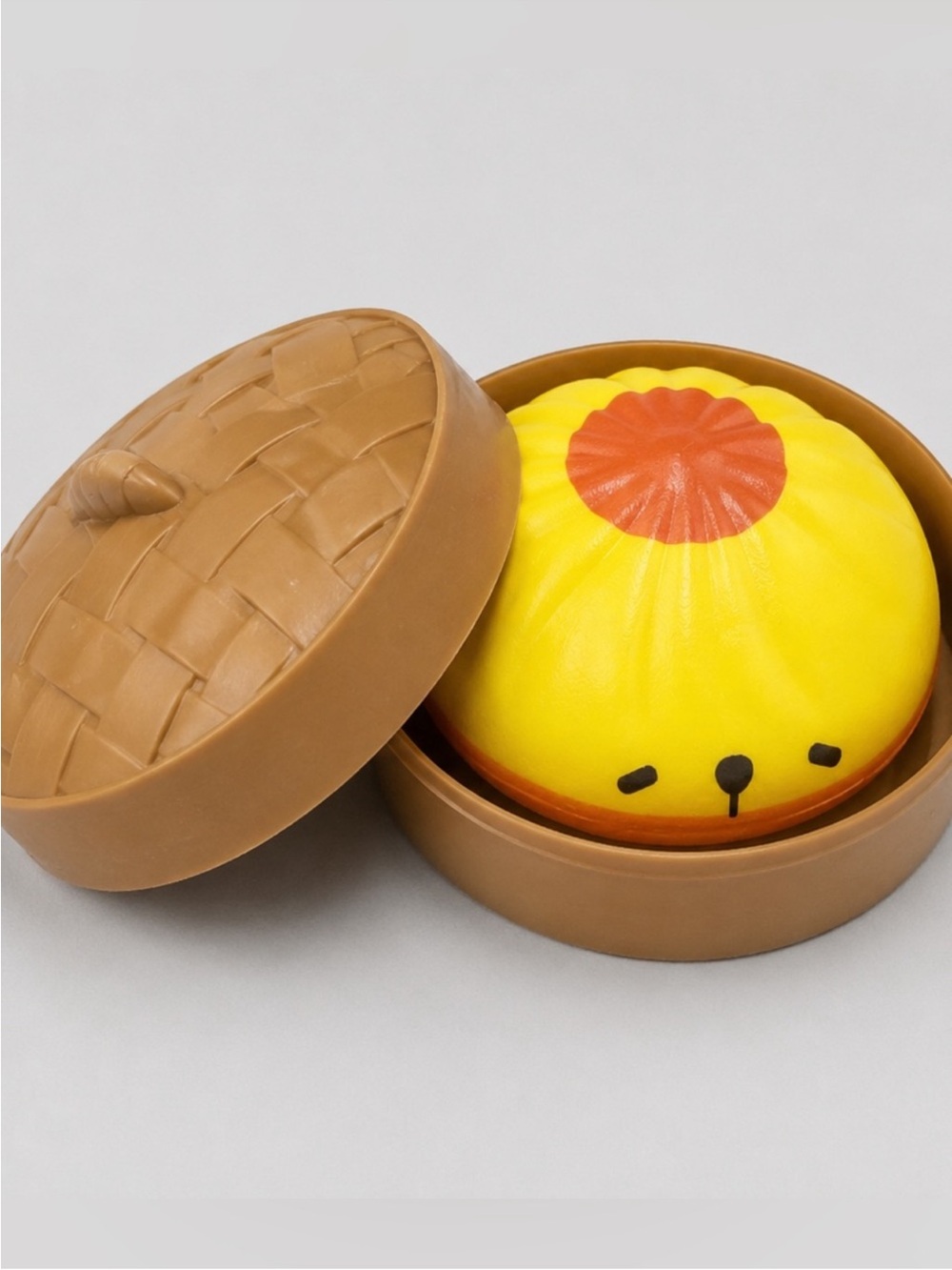 Pompompurin Foam Dumpling Squishy with Steamer Basket - Slow Rise Stress Relief
